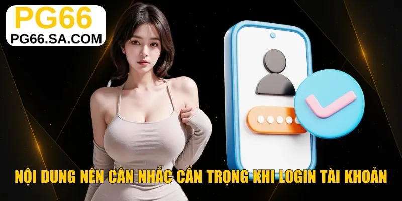 Nội dung nên cân nhắc cẩn trọng khi login tài khoản